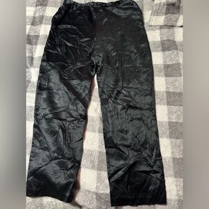 Sleek Black silk Pants
